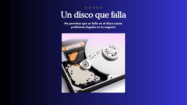 Guía para pymes: qué hacer si un disco duro con datos de clientes falla